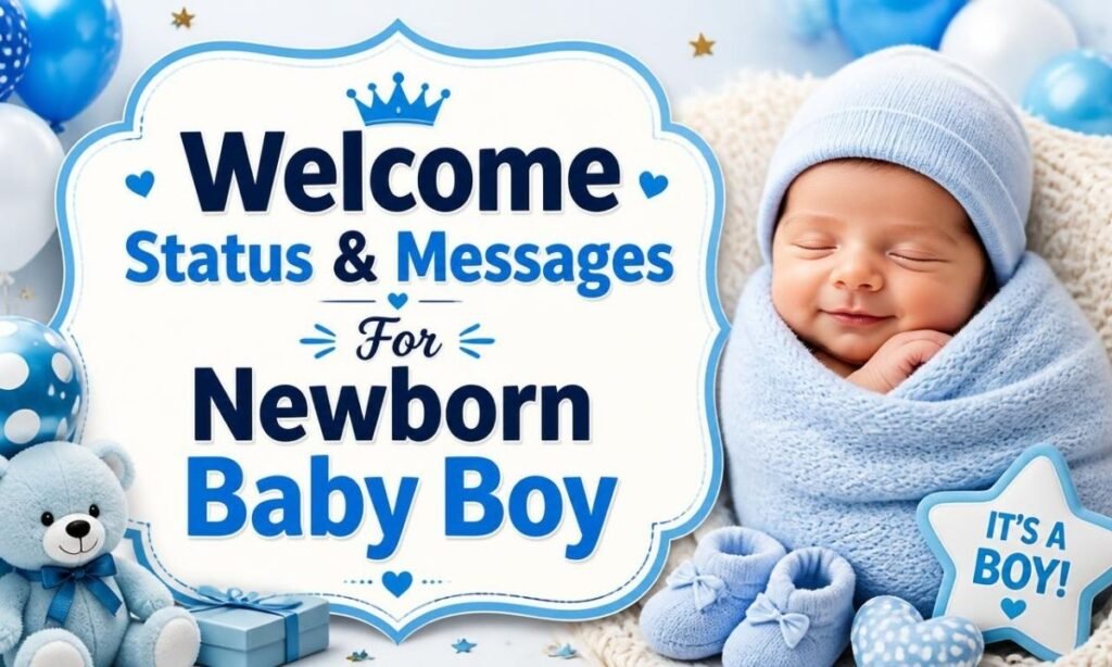 welcome-status-and-messages-for-newborn-baby-boy